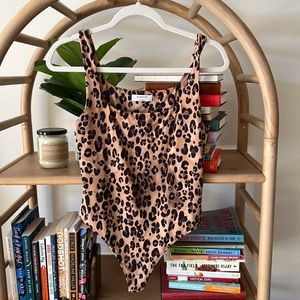 Aritzia Leopard Print Bodysuit
